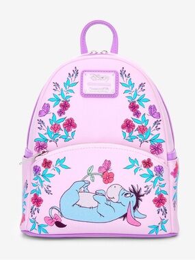New Loungefly Disney Winnie the Pooh Eeyore Floral Mini Backpack